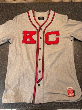 KANSAS CITY MONARCHS JERSEY JACKIE ROBINSON 5 COMMON UNION TRIBUTE ED. -size 2XL